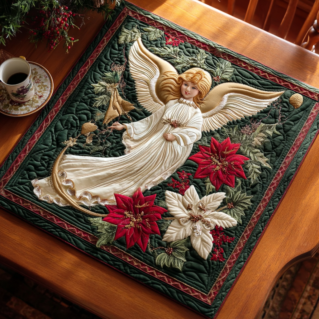 Silent Glory Quilted Table Topper NCU0NTV389