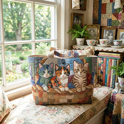 Cozy Kittens Quilted Classic Tote Bag NCU0NTD1850