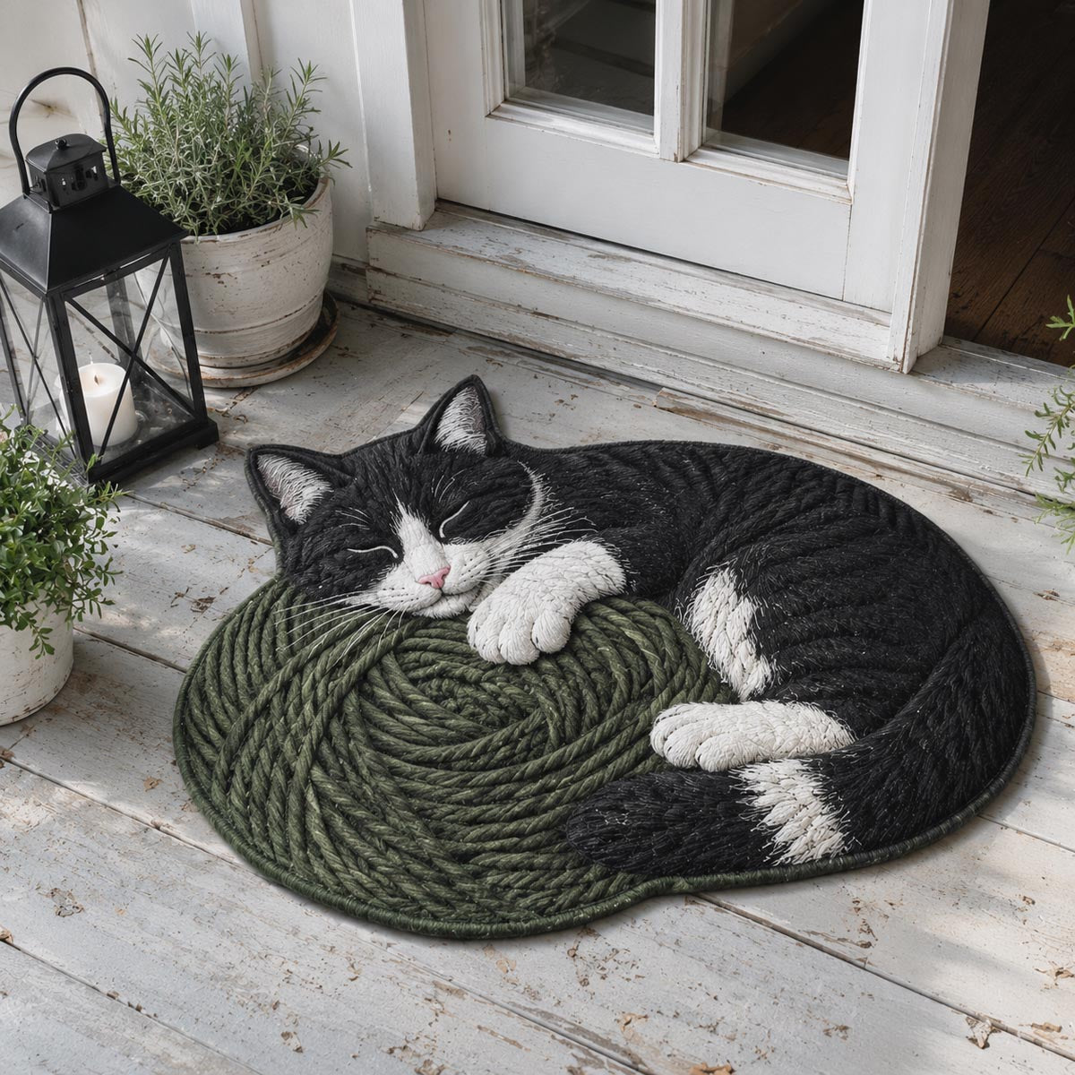 Cat Custom Shape Doormat NCU0QN100