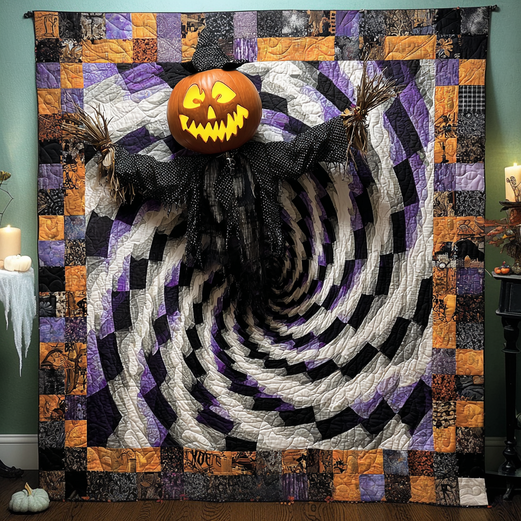 Scarecrow Phantom Art Quilt Hanging NCU0DV2223