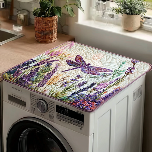 Golden Dragonfly Quilted Washer and Dryer Cover NCU0PVL569