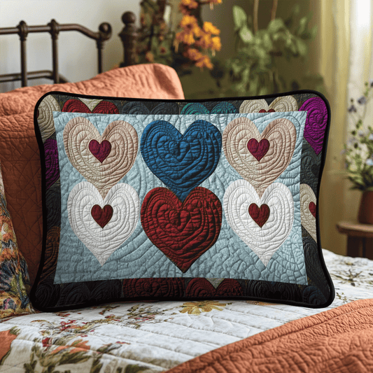 Amour Patchwork Quilted Bedding Pillow Case NCU0TH2119