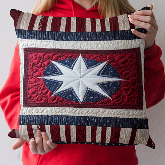 Patriot Patch Quilted Pillow Case NCU0NVH931
