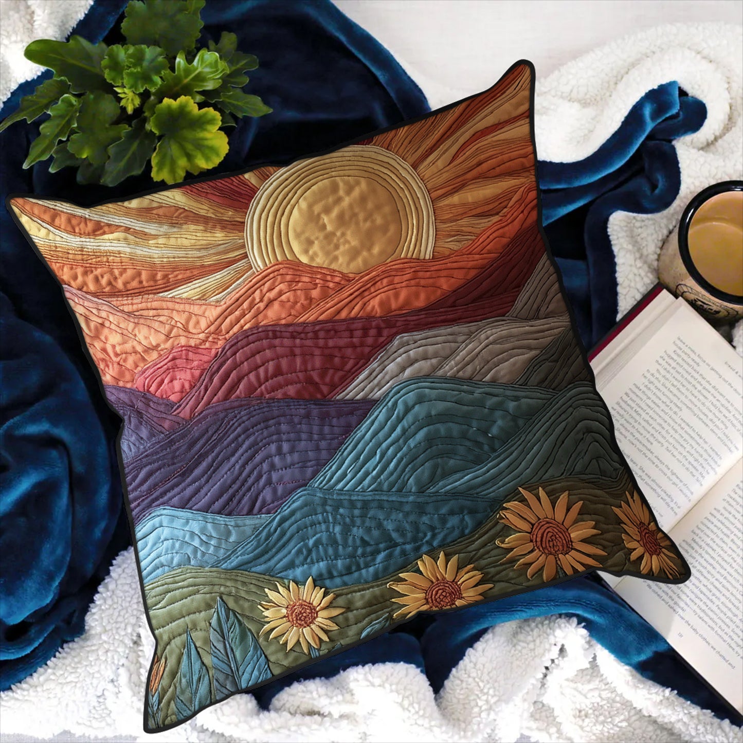 Sunrise Meadow Quilted Pillow Case NCU0TH2926