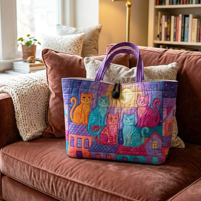 Color Cats Quilted Classic Tote Bag NCU0NTD1849