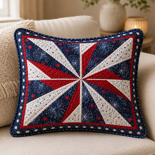 Firework Pinwheel Quilted Bedding Pillow Case NCU0DQQ0904