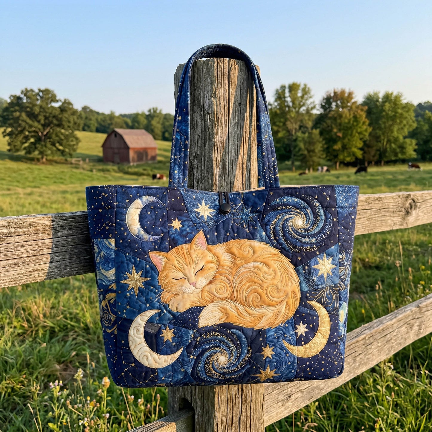 Moon Dream Quilted Classic Tote Bag NCU0NTD1847
