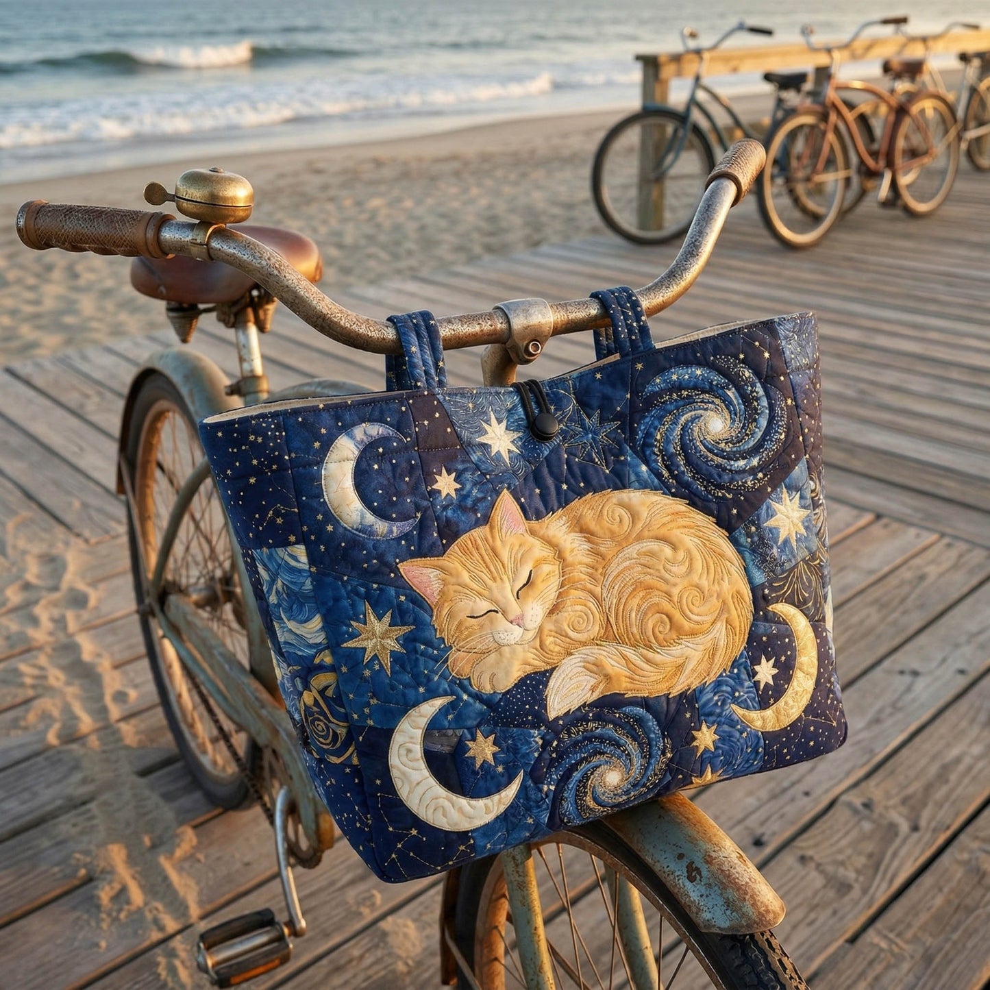 Moon Dream Quilted Classic Tote Bag NCU0NTD1847