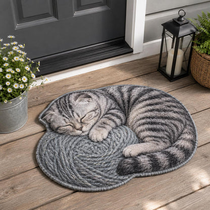 Cat Custom Shape Doormat NCU0QN100