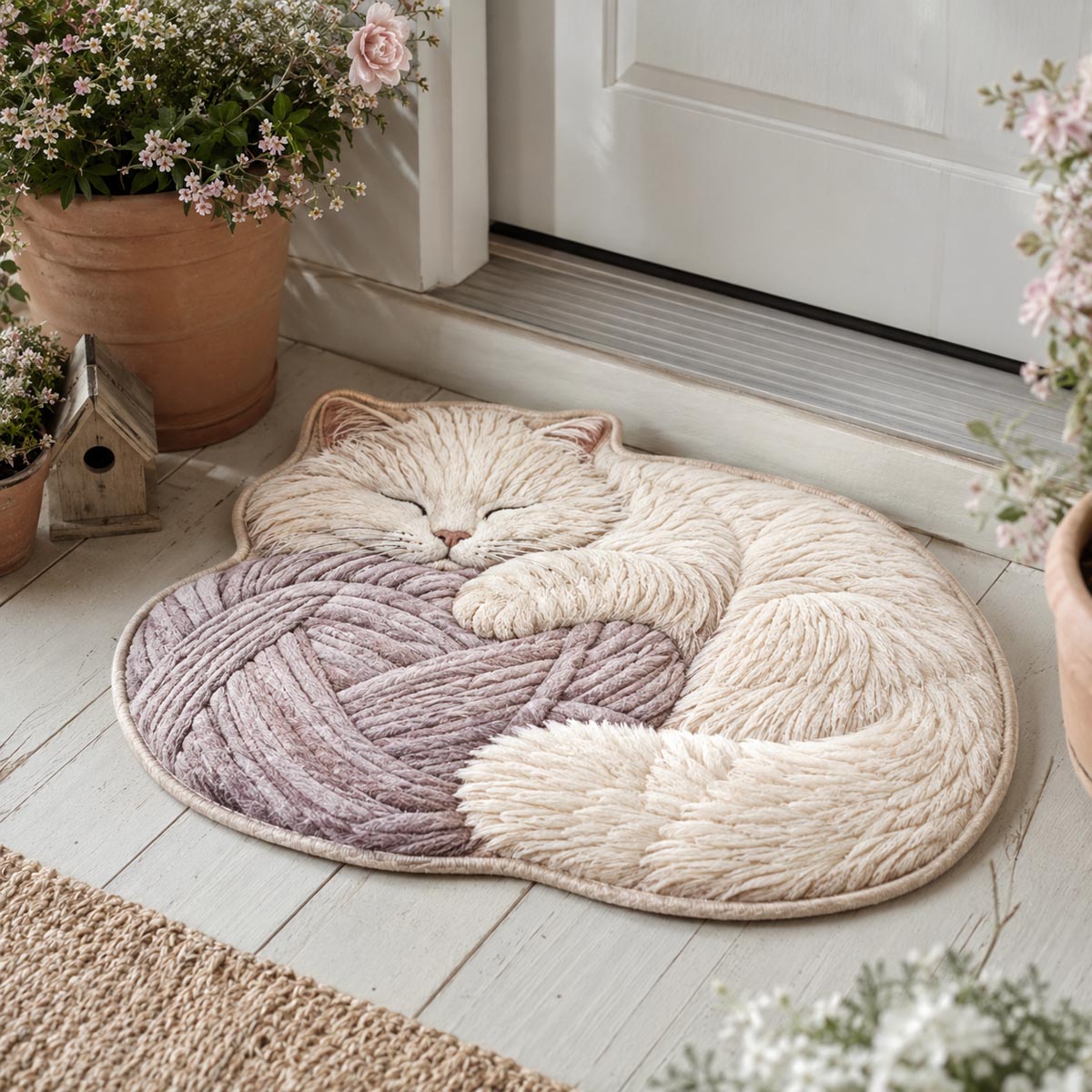 Cat Custom Shape Doormat NCU0QN100