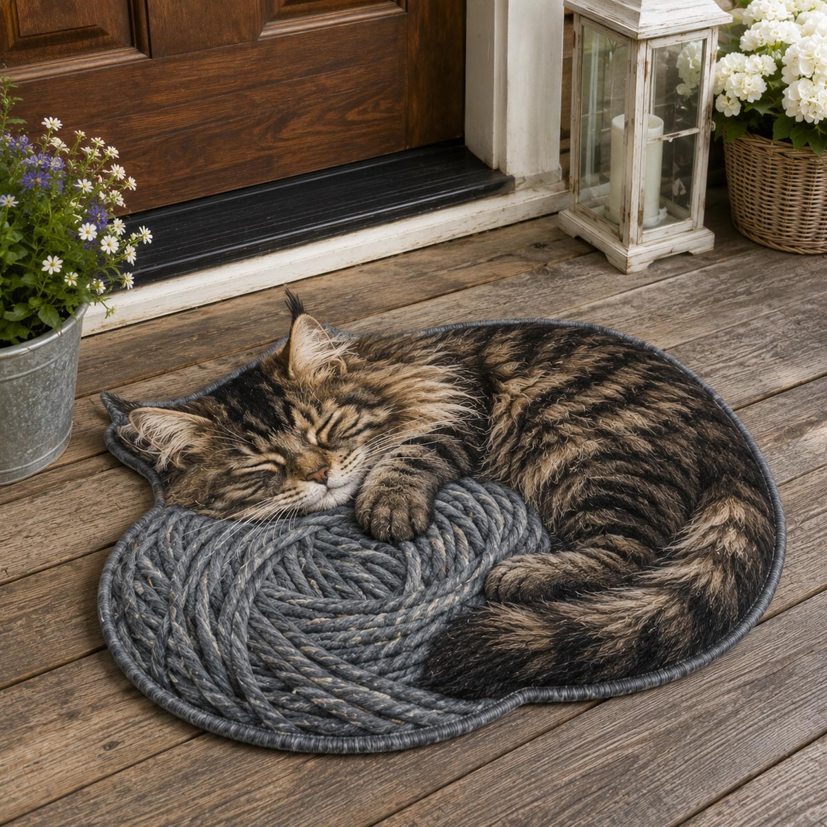 Cat Custom Shape Doormat NCU0QN100
