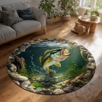 Abyssal Fishing Round Carpet NCU0HNH983