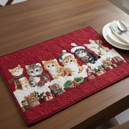 Adorable Santa Paws Quilted Placemat NCU0NNT2216