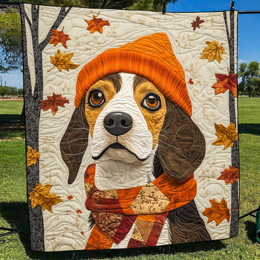 Adorable Beagle Quilted Blanket NCU0VL423