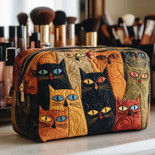 Adorable Kitty Quilted Makeup Bag NCU0NNT2074