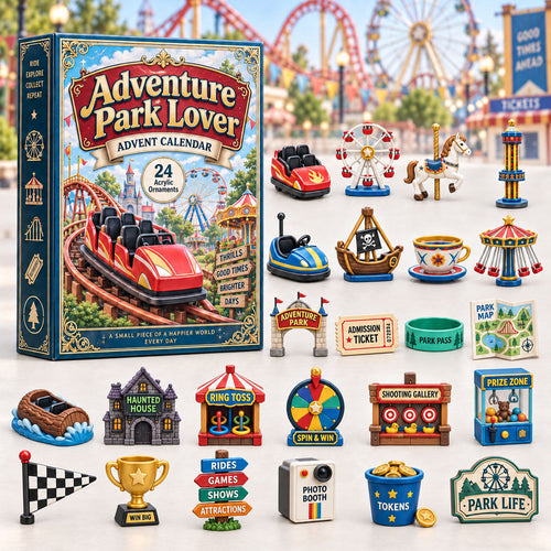 CHRISTMAS KICKOFF 40% OFF - Adventure Park Lover Advent Calendar 2026 - 24-Day Festive Countdown, Acrylic Charms Blind Box - Gift For Outdoor Hobby Lovers AC0HA246