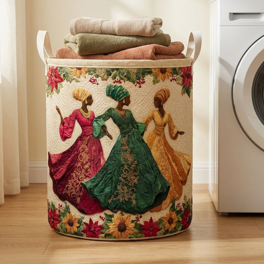 African Flora Grace Quilted Laundry Basket NCU0HNH1004