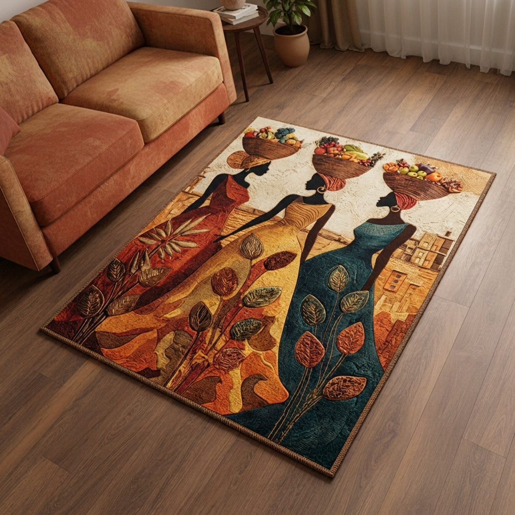 African Harvest Trio Area Rug NCU0HNH1013