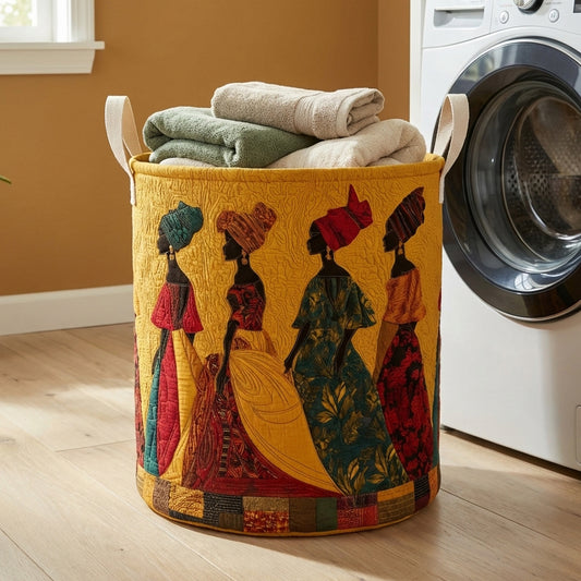 African Royal Parade Quilted Laundry Basket NCU0HNH1007