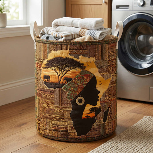 African Continent Soul Quilted Laundry Basket NCU0HNH1003