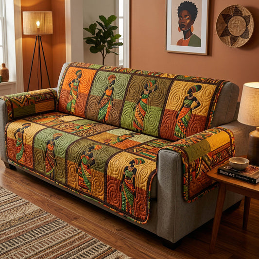 African Elegance Quilted Sofa Cover NCU0NTD1862