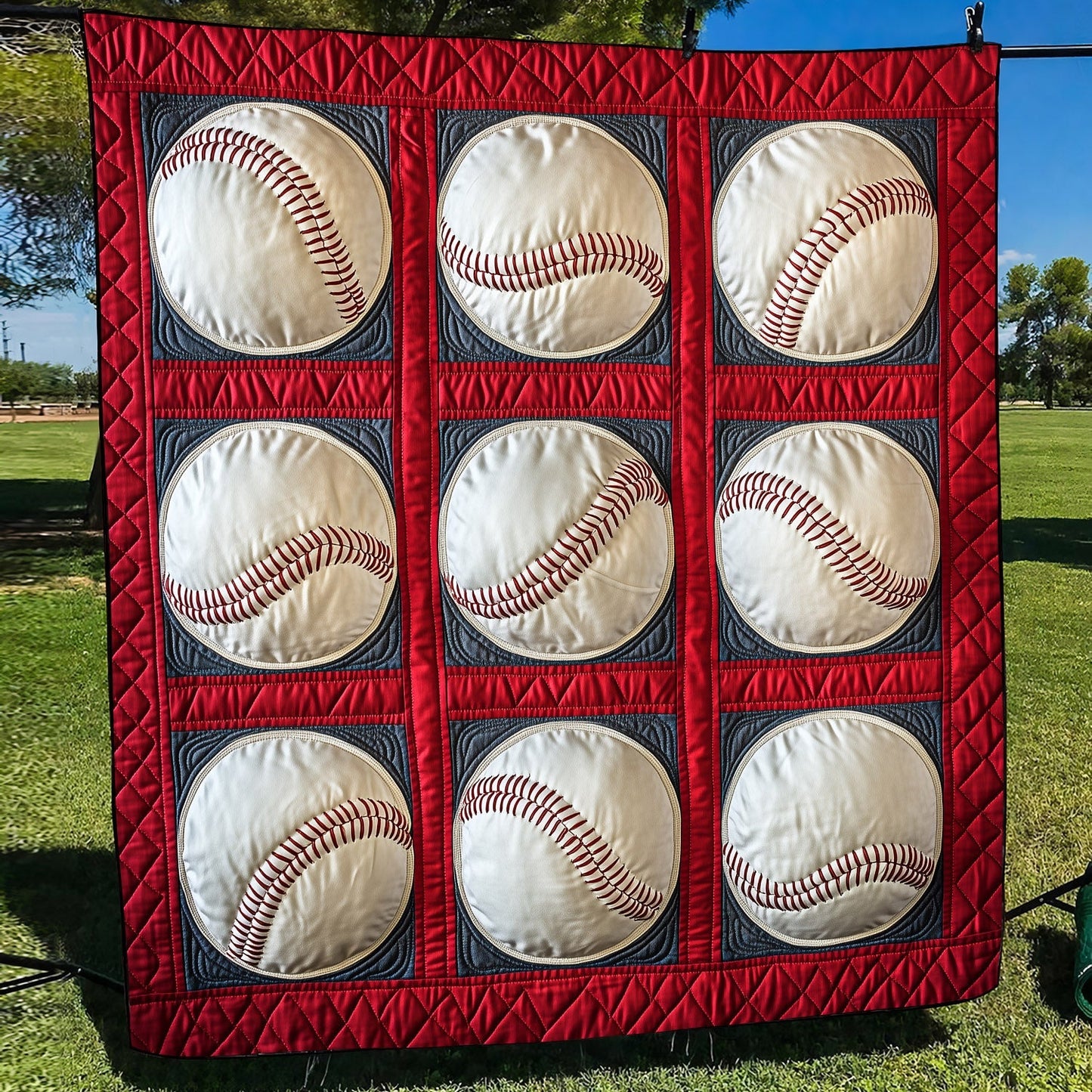 All-Star Baseball Quilted Blanket NCU0TH1451