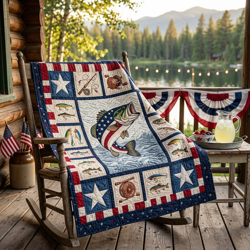 Allegiance Fishing Quilted Blanket NCU0HNH1091