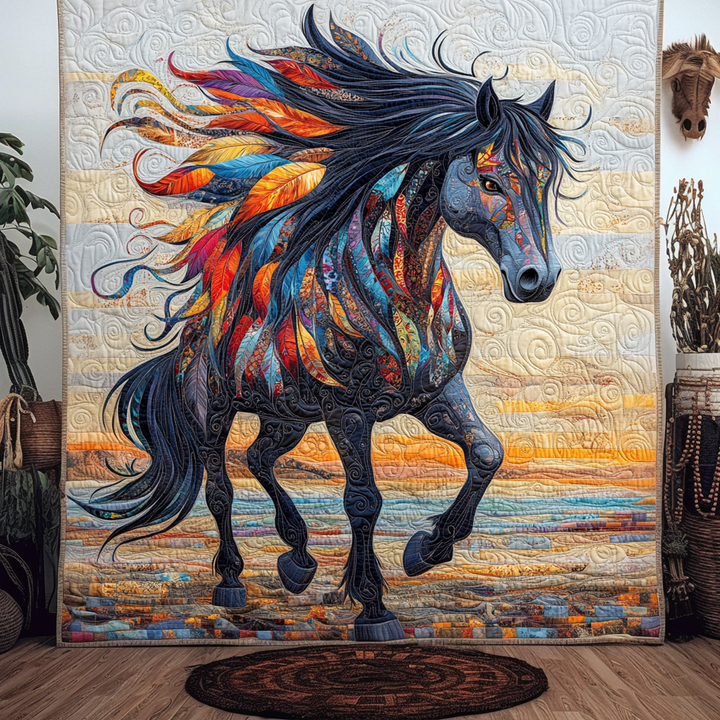 Equine Art Mystical Steeds Quilted Blanket NCU0PD182