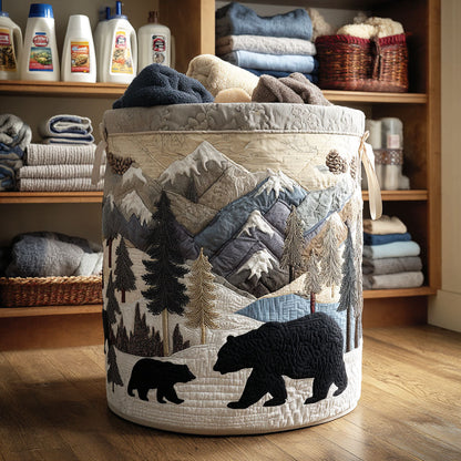 Alpine Journey Quilted Laundry Basket NCU0NTV409