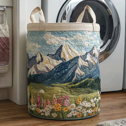 Alpine Meadow Quilted Laundry Basket NCU0HNH779