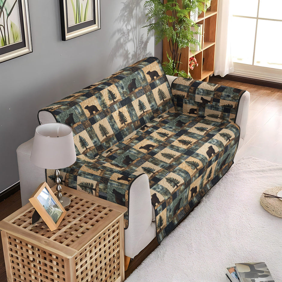 Adobe Patterns Quilted Sofa Cover NCU0LDH516