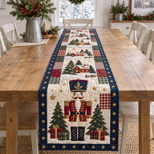 Alpine Nutcracker Quilted Table Runner NCU0HNH1296