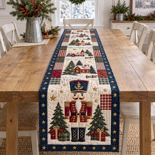 Alpine Nutcracker Quilted Table Runner NCU0HNH1296