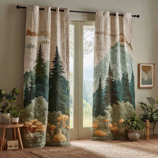 Alpine Veil Quilted Curtains NCU0NXD1294
