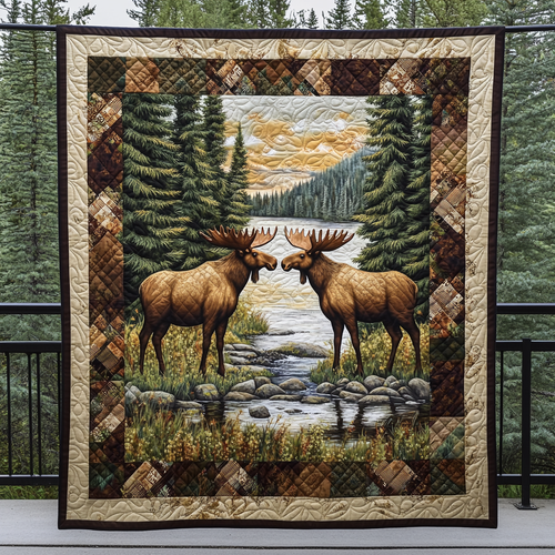 Alpine Wilderness Quilted Blanket NCU0DK747