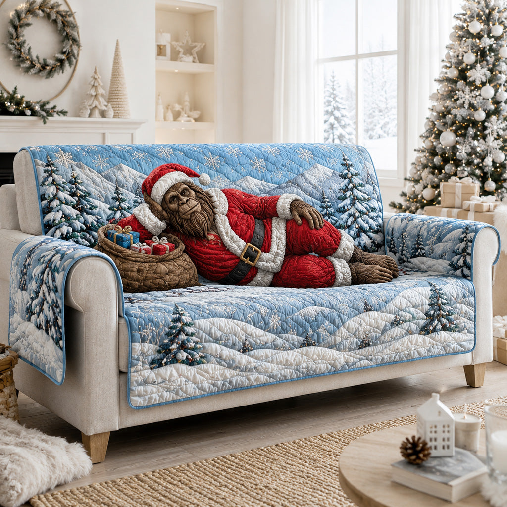 Alpine Winter Bigfoot Quilted Sofa Cover NCU0HNH1248