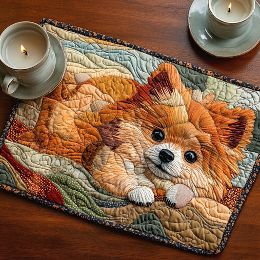 Amber Fluff Quilted Placemat NCU0NNT715