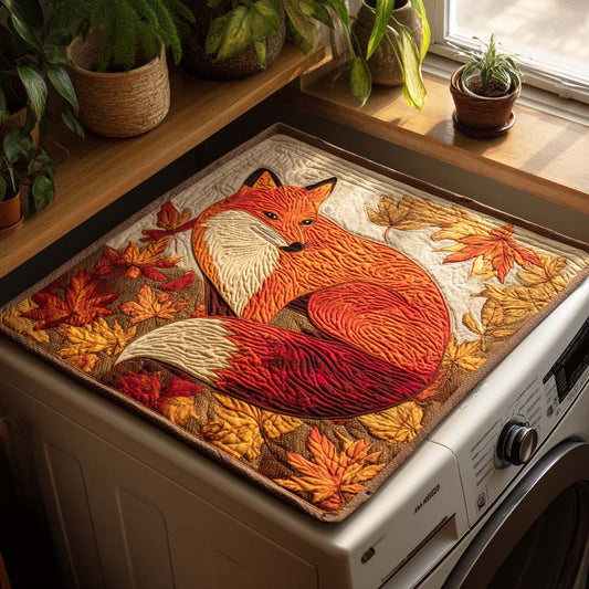 Amber Forest Fox Quilted Washer and Dryer Cover NCU0NTD106