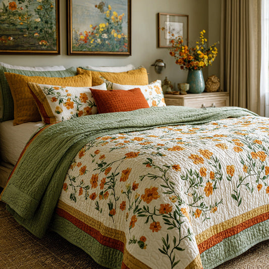 Amber Garden Trail Quilted Blanket NCU0LDH686