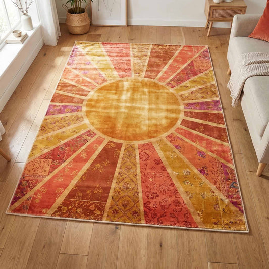 Amber Halo Area Rug NCU0NXD1714