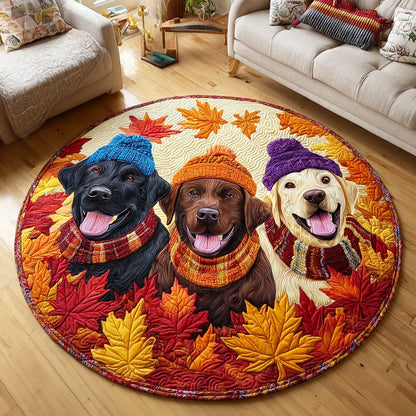 Amber Lab Haven Quilted Round Mat NCU0HNH1189