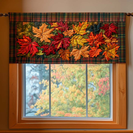 Amber Leaves Quilted Valance NCU0NNT1500
