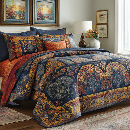 Amber Paisley Trail Quilted Blanket NCU0LDH707