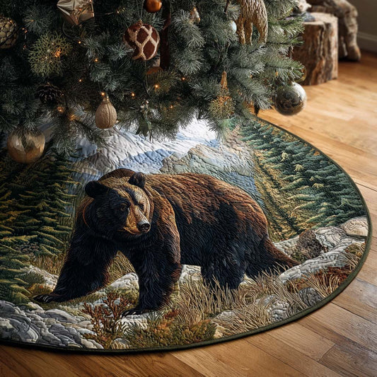 Amber Ridge Christmas Quilted Tree Skirt NCU0PTT1808