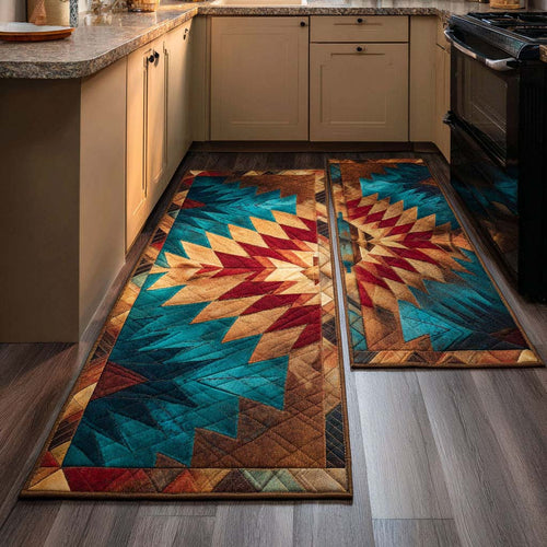 Amber Route Kitchen Area Rug NCU0DK10918