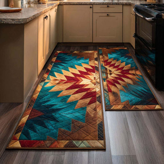 Amber Route Kitchen Area Rug NCU0DK10918