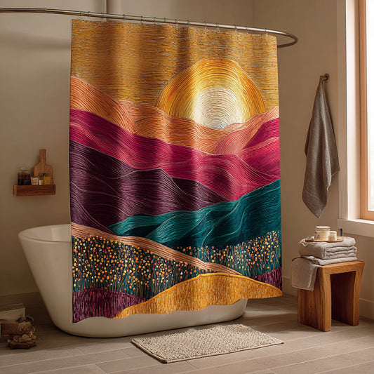 Amber Swirl Dawn Shower Curtain NCU0LDH859