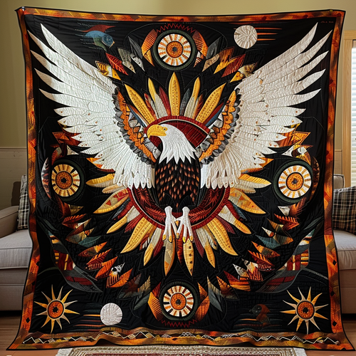 American Eagle Ceremonial Quilted Blanket NCU0TH792