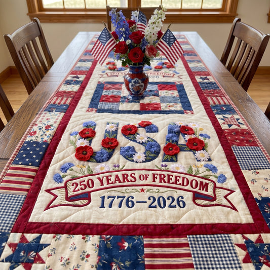 American Spirit Quilted Table Runner NCU0DV2124