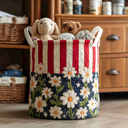 American Glory Quilted Laundry Basket NCU0NNT1546